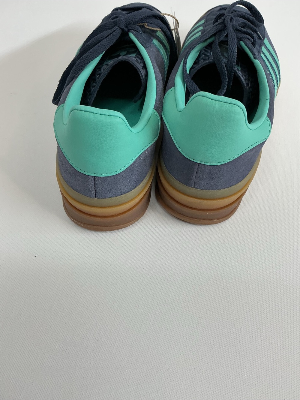 adidas Gazelle Women’s Navy and Teal Platform Sneakers - Picture 5 of 8
